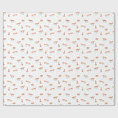 Papier Cadeau Renard hivernal (Plat)