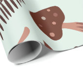 Papier Cadeau Renard lunaire (Coin rond)