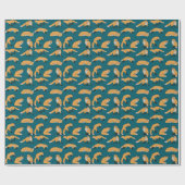 Papier Cadeau Renards roux (Plat)