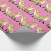Papier Cadeau Renards roux (Coin)