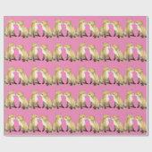 Papier Cadeau Renards roux (Plat)