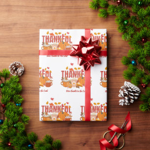Papier Cadeau Rendez grâce REMERCIEMENTS chrétien Action de grâc