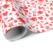 Papier Cadeau Rendez-vous de style populaire scandinave (Coin rond)