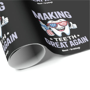 Papier Cadeau Rendre les dents magnifiques à nouveau Dental Assi