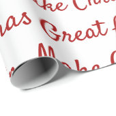 Papier Cadeau Rendre Noël super (Coin rond)