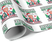 Papier Cadeau Rendre Noël super (Coin rond)