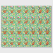 Papier Cadeau Renne coincé (Plat)