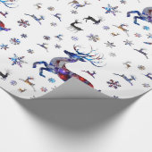 Papier Cadeau Renne de Noël (Coin)