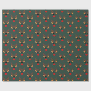 Papier Cadeau Renne de Rudolph Minimaliste