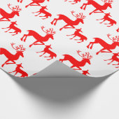 Papier Cadeau Renne rouge (Coin)