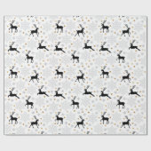 Papier Cadeau Renne Volant  (Plat)