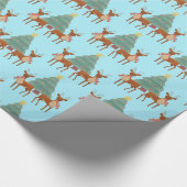 Papier Cadeau Rennes à Noël (Coin)