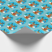 Papier Cadeau Rennes de Noël (Coin)