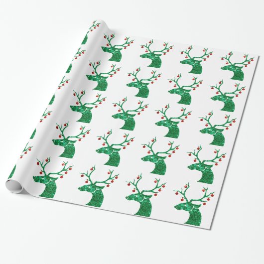 Papier Cadeau rennes de noël (Déroulé)
