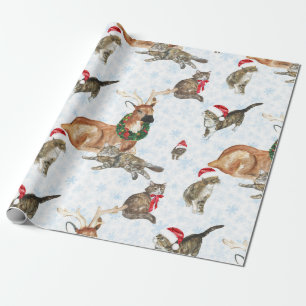 Papier Cadeau Rennes et chats