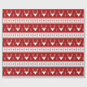 Papier Cadeau Rennes scandinaves (Plat)