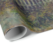 Papier Cadeau Renoir - Claude Monet Peinture dans son jardin (Coin rond)