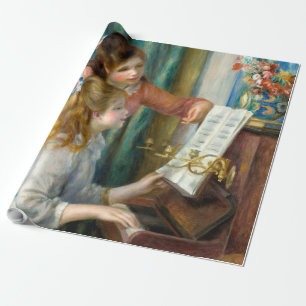 Papier Cadeau Renoir Deux Jeunes Filles au Piano Impression Musi