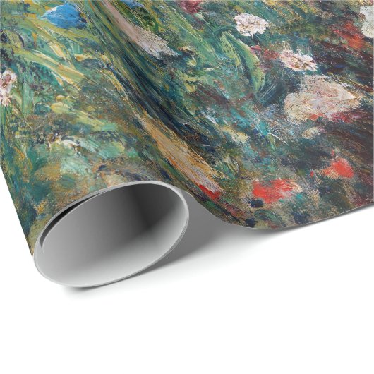 Papier Cadeau Renoir - Femme avec un parasol dans un jardin (Coin rond)