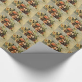 Papier Cadeau Renoir Roses et Jasmin dans un vase Delft (Coin)