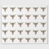 Papier Cadeau Rentier (Plat)