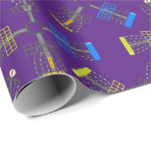 Papier Cadeau Répéter les paniers de golf de disque (Coin rond)