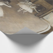 Papier Cadeau Répétition de ballet sur l'étape Edgar Degas (Coin)