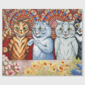 Papier Cadeau Répétition De La Chorale Par Louis Wain (Plat)