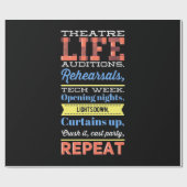 Papier Cadeau Répétition de la vie théâtrale (Plat)