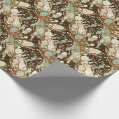 Papier Cadeau Réplique en papier marbré Suminagashi (Coin)