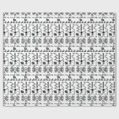 Papier Cadeau Réponse au message binaire Arecibo (Plat)