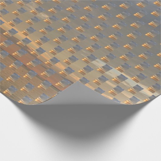 Papier Cadeau Repos Beach Sunrise Over Water Photo Collage (Coin)