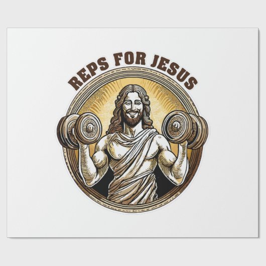 Papier Cadeau Reps pour Jésus (Plat)