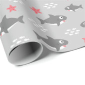 Papier Cadeau Requin (Coin rond)