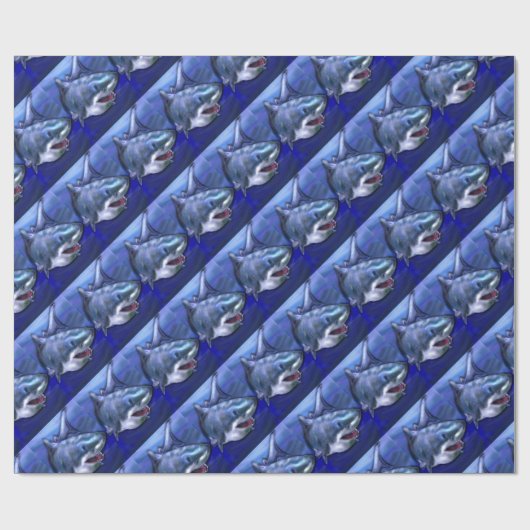 Papier Cadeau Requin (Plat)