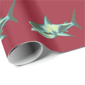 Papier Cadeau requin (Coin rond)