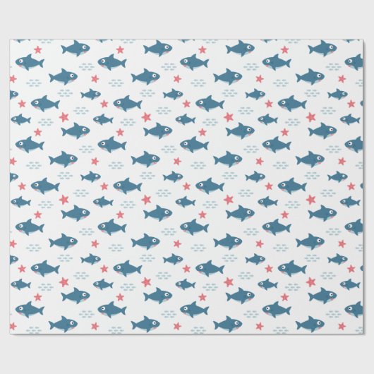 Papier Cadeau Requin (Plat)