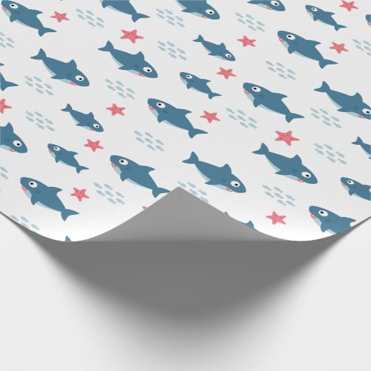 Papier Cadeau Requin (Coin)