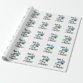 Papier Cadeau Requin Bleu Drôle (Déroulé)