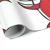 PAPIER CADEAU REQUIN DE NOËL (Coin rond)