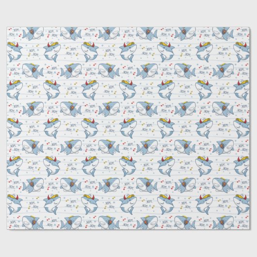 Papier Cadeau Requin mignon (Plat)