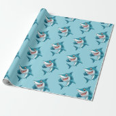Papier Cadeau Requin mignon (Déroulé)