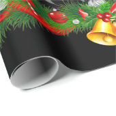 Papier Cadeau Requin Noël Arbre de requin Amateurs de cadeaux (Coin rond)