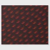 Papier Cadeau Requin Rouge (Plat)