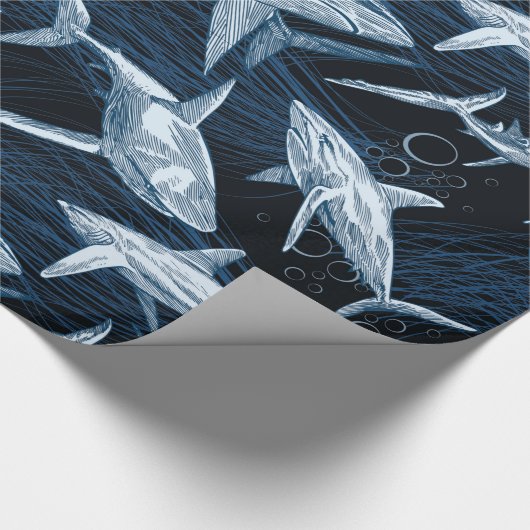 Papier Cadeau Requins (Coin)
