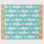 Papier Cadeau Requins (Plat)