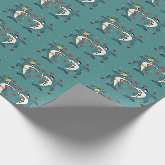 Papier Cadeau Requins (Coin)