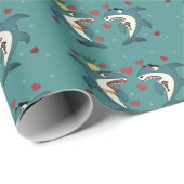 Papier Cadeau Requins (Coin rond)