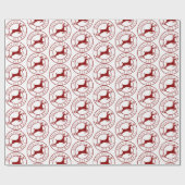 Papier Cadeau Réseaux de courrier aérien du pôle Nord (Plat)