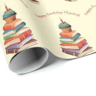 Papier Cadeau Réserver Anniversaire Enfants Lecture